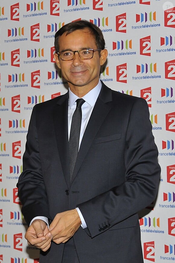 Jean-Luc Delarue lors de la conférence de presse de France Télévisions en août 2011.