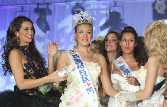 Christelle Roca, Miss Prestige National 2012, le dimanche 4 décembre 2011 à Divonne-les-Bains, lors de son sacre.
