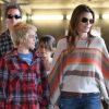 Cindy Crawford en famille à Los Angeles le 4 décembre 2011
