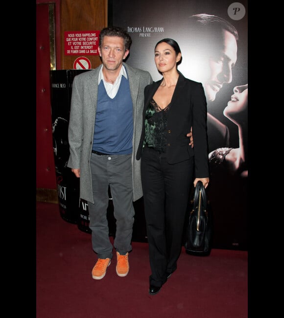 Monica Bellucci et Vincent Cassel en septembre 2011
