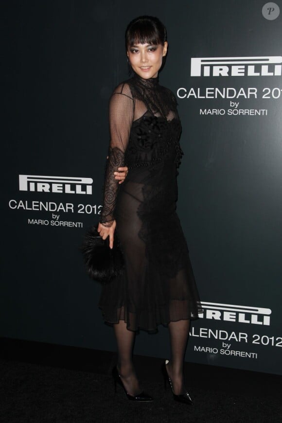 Rinko Kikuchi lors de la soirée dédiée au calendrier Pirelli à New York le 6 décembre 2011