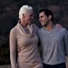 Brigitte Nielsen chez elle à Hollywood en compagnie de son mari Mattia Dessi, le 13 novembre 2011