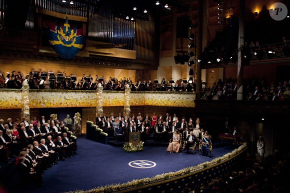 La cérémonie de remise des prix Nobel à Stockholm le 10 décembre 2011
