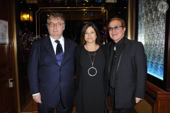 Dominique Besnehard, Charlotte Valandrey et Orlando lors de la 35ème édition des Best Awards à Paris le 11 décembre 2011