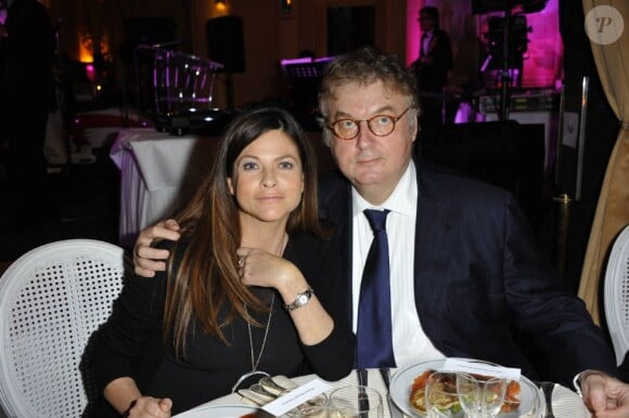 Charlotte Valandrey et Dominique Besnehard lors de la 35ème édition des Best Awards à Paris le 11 décembre 2011