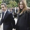 Carla Bruni-Sarkozy enceinte, le 17 septembre 2011, lors des Journées du patrimoine.