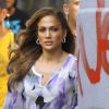 Délirante, Jennifer Lopez sur le tournage de son émission Q'Viva : The Chosen, à Santiago du Chili le 5 décembre 2011