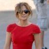 Jennifer Lopez sur le tournage de son émission Q'Viva : The Chosen, à Montevideo le 8 décembre 2011