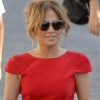 Jennifer Lopez sur le tournage de son émission Q'Viva : The Chosen, à Montevideo le 8 décembre 2011