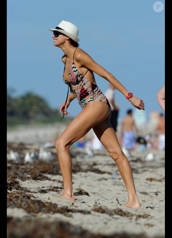 Lilly Kerssenberg le 26 décembre sur la plage de Miami