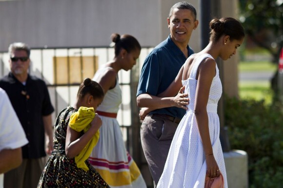 Barack Obama en famille à Hawaï