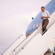 Barack Obama  à son arrivée à Hawaï 