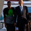 Barack Obama en visite à Pearl Harbour avec son épouse Michelle Obama le 29 décembre 2011