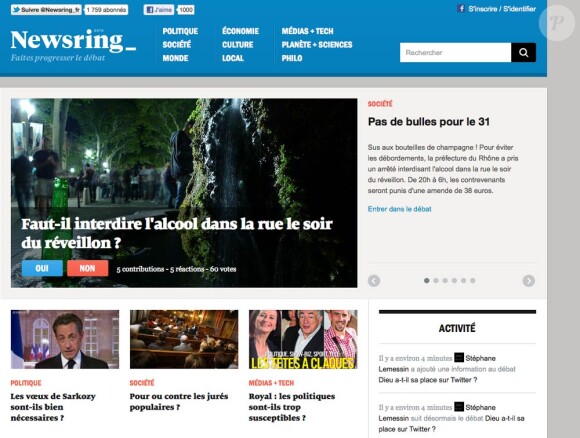 Philippe Bourbeillon, rédacteur en chef de VSD, a répondu le 30 décembre 2011 aux menaces de plainte de Ségolène Royal via le site Newsring.fr.