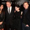 Elodie Yung, David Fincher, Daniel Craig et Rooney Mara présentent Millénium : Les hommes qui n'aimaient pas les femmes à Paris, le 3 janvier 2012.