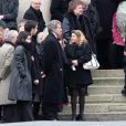 Gérard Leclerc aux obsèques de sa maman Ghislaine à Bourg-la-Reine, le 28 décembre 2011.