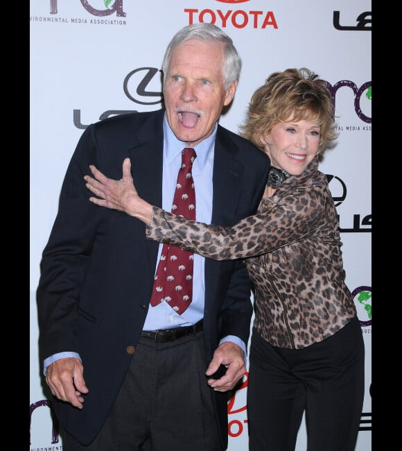 Jane Fonda et Ted Turner en octobre 2010 à Los Angeles
