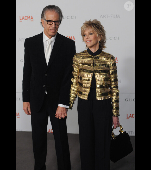 Richard Perry et Jane Fonda au musée d'art de Los Angeles le 5 novembre 2011