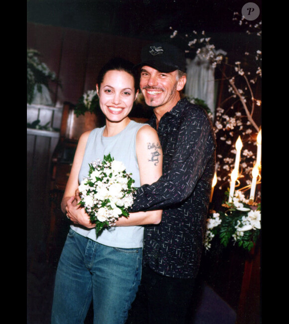 Angelina Jolie et Billy Bob Thornton, mariés en juin 2000 à Las Vegas.