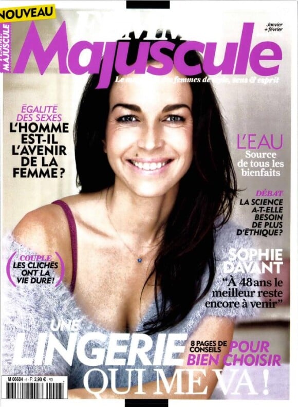 Aurélie Anger en couverture du Femme Majuscule de Janvier-Février 2012