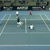 John McEnroe, Tommy Haas, Henri Leconte et Michael Llodra ont offert une 'finale' délirante aux spectateurs du World Tennis Challenge à Adélaïde, le 13 janvier 2012.