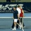 Grand show à Adélaïde : John McEnroe, Tommy Haas, Henri Leconte et Michael Llodra ont offert une 'finale' délirante aux spectateurs du World Tennis Challenge, le 13 janvier 2012.