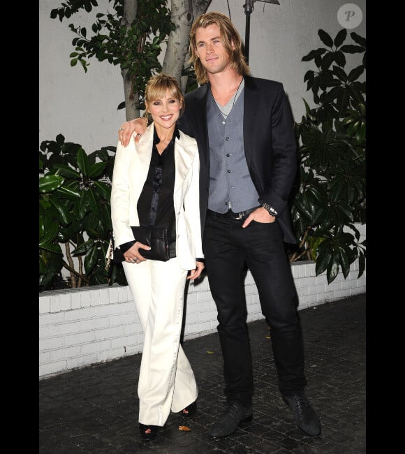 Elsa Pataky et Chris Hemsworth à Los Angeles le 13 janvier 2012