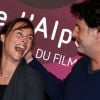 Vanessa Demouy et son mari Philippe Lellouche, le 17 janvier 2012, à la soirée d'ouverture du festival de l'Alpe d'Huez.