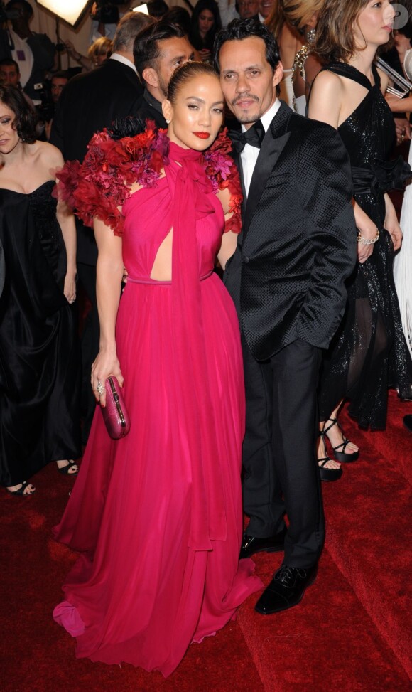 Marc Anthony et Jennifer Lopez en avril 2011