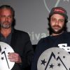 David Brécourt et Romain Lévy lors de la cérémonie de cloture du 15e Festival international du film de Comédie de l'Alpe d'Huez le samedi 21 janvier 2012