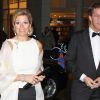 Accompagnée du Premier ministre néerlandais Mark Rutte, la princesse Maxima des Pays-Bas honorait le 23 janvier 2012 le dîner de gala marquant le 50e anniversaire de la Chambre de commerce américaine aux Pays-Bas, à l'Hôtel de Ville de La Haye.