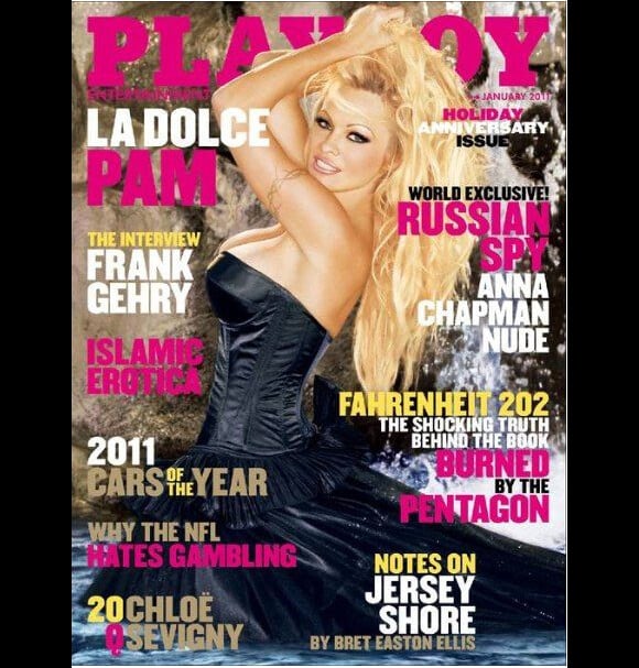 Pamela Anderson pour le magazine Playboy, janvier 2011