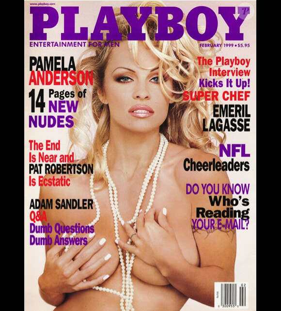 Pamela Anderson pour le magazine Playboy, février 1999.