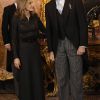 Le roi Juan Carlos et la reine Sofia d'Espagne recevaient le 24 janvier 2012, au palais royal et en présence de Felipe et Letizia, les ambassadeurs étrangers.
