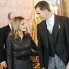 Le prince et la princesse des Asturies sont toujours parfaitement soudés dans leurs engagements officiels.
Le roi Juan Carlos et la reine Sofia d'Espagne recevaient le 24 janvier 2012, au palais royal et en présence de Felipe et Letizia, les ambassadeurs étrangers.