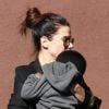 Sandra Bullock va chercher son petit Louis à l'école le 24 janvier 2012 à Los Angeles