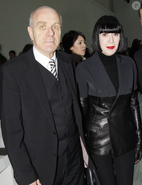 Chantal Thomass et son époux au défilé Elie Saab Haute Couture à Paris le 25 janvier 2012