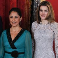 Letizia d'Espagne lumineuse au côté de la Première dame du Pérou