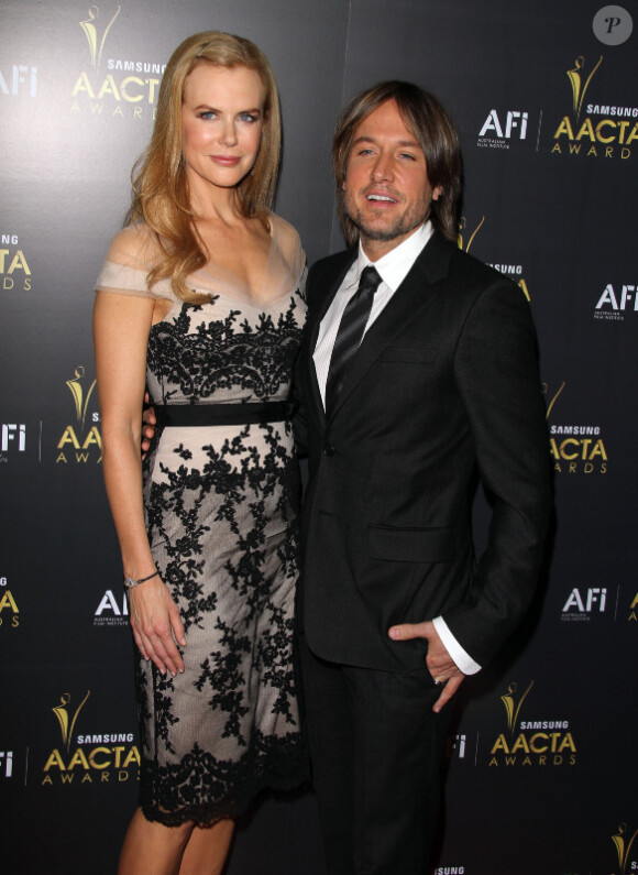 Nicole Kidman et Keith Urban lors des 2012 Australian Academy Of Cinema And Television Arts Awards à Los Angeles le 27 janvier 2012