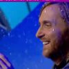 David Guetta, recouvert de confettis après sa prestation...