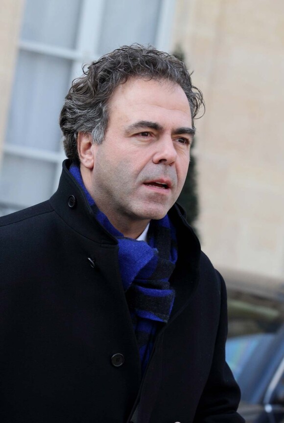Premier Conseil des ministres pour Luc Chatel depuis le suicide de son épouse Astrid, à l'Élysée, le 1er février 2012.