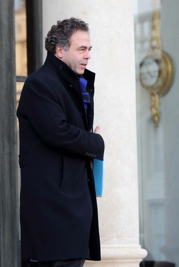 Premier Conseil des ministres pour Luc Chatel depuis le suicide de son épouse Astrid, à l'Élysée, le 1er février 2012.