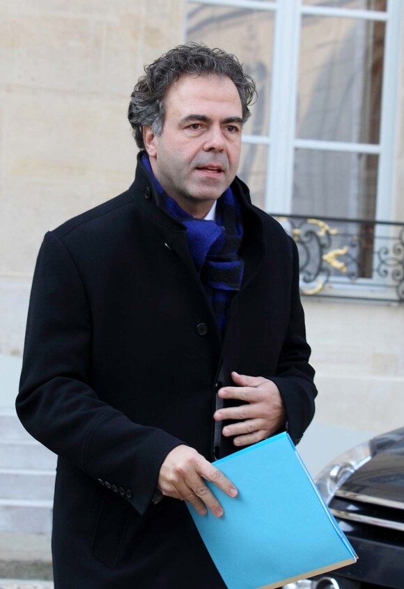 Premier Conseil des ministres pour Luc Chatel depuis le suicide de son épouse Astrid, à l'Élysée, le 1er février 2012.