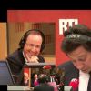 François Hollande assiste à la chronique de Laurent Gerra le 1er février sur RTL