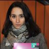 Rachida Brakni le 1er février 2012 à la Porte de Versailles à Paris pour la présentation du rapport annuel sur l'état du mal-logement en France de la Fondation Abbé Pierre