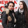 Andie MacDowell et sa fille Sarah Margaret Qualley en virée shopping à New York, le 4 février 2012.