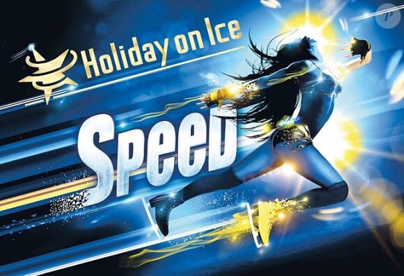 Elodie Gossuin anime le show Speed, d'Holiday on Ice