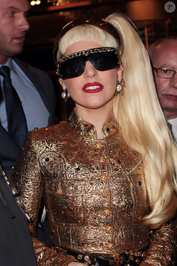 Lady Gaga à New York, le 31 décembre 2011.