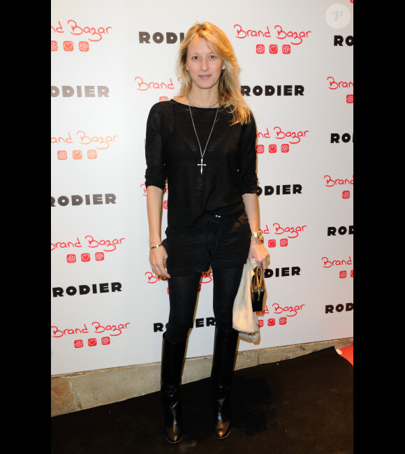 Sarah Lavoine lors du lancement de la collection Rodier chez Brand Bazar, à Paris, le 9 février 2012