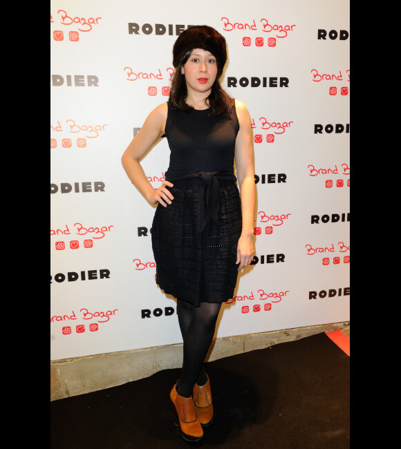 Emilie Luc-Duc lors du lancement de la collection Rodier chez Brand Bazar, à Paris, le 9 février 2012
